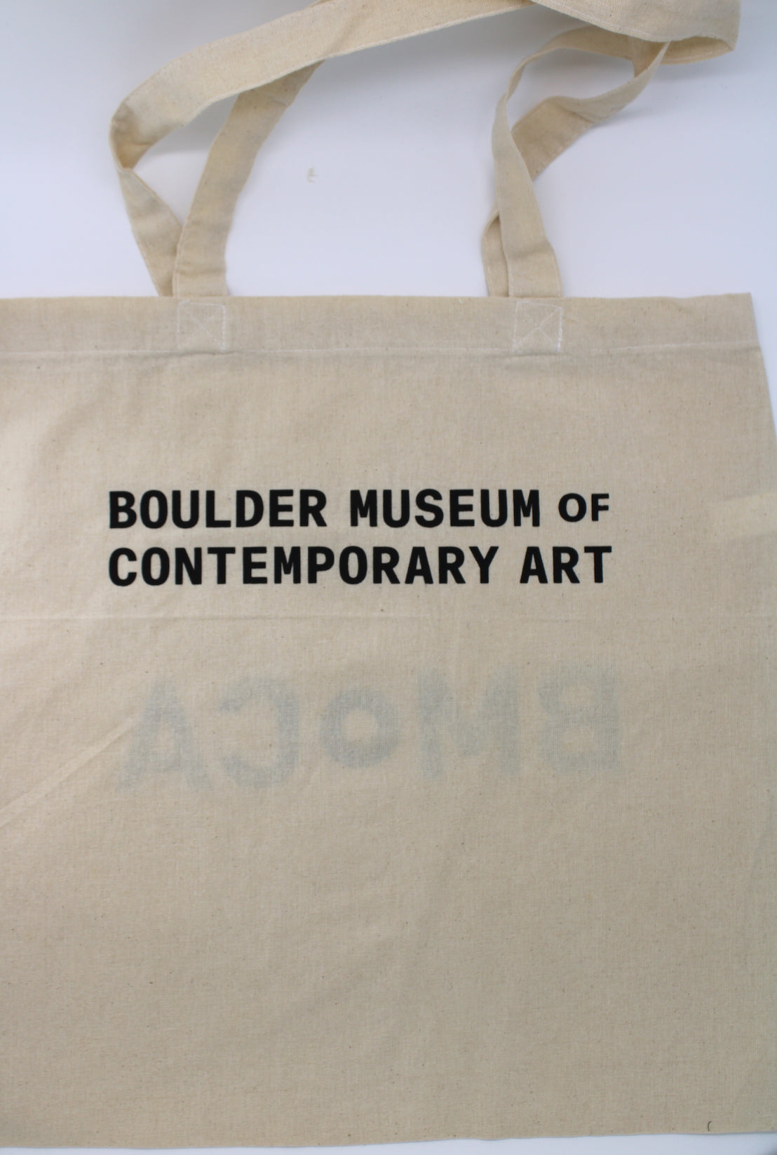 Tan BMoCA Canvas Totebag