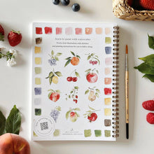 Load image into Gallery viewer, Fruit watercolor workbook