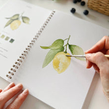 Load image into Gallery viewer, Fruit watercolor workbook