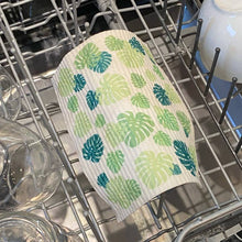 Load image into Gallery viewer, Monstera Swedish Dishcloth