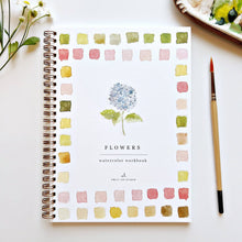 Load image into Gallery viewer, Flowers watercolor workbook