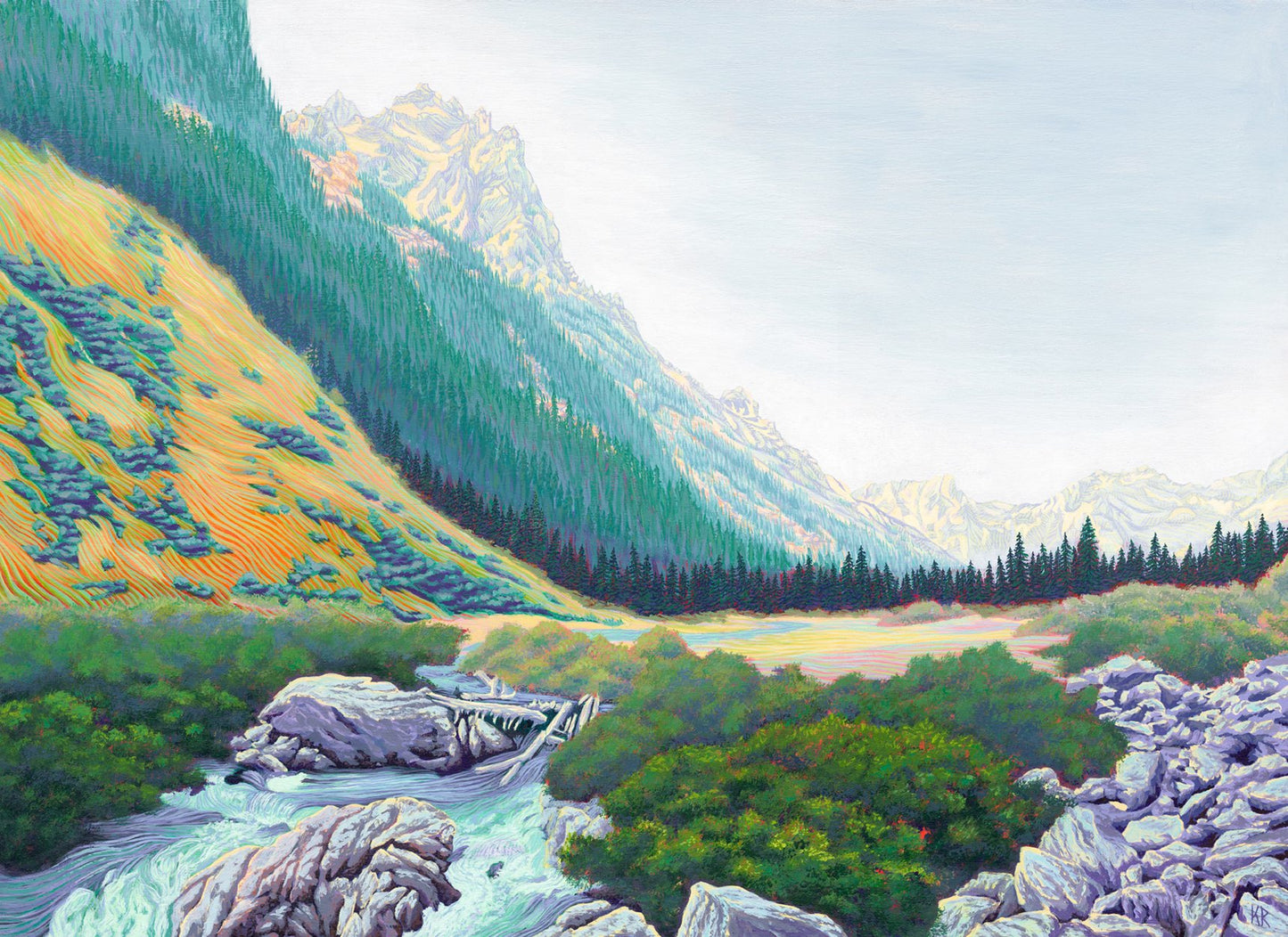Cascade Canyon (5"x7") by Kristen Ross