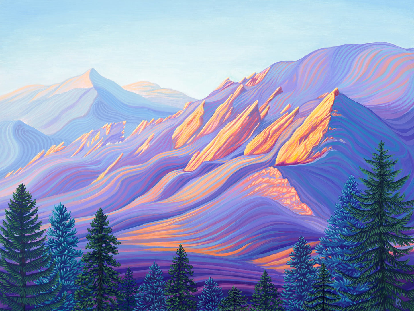 Flatiron Sunrise (12"x16") by Kristen Ross