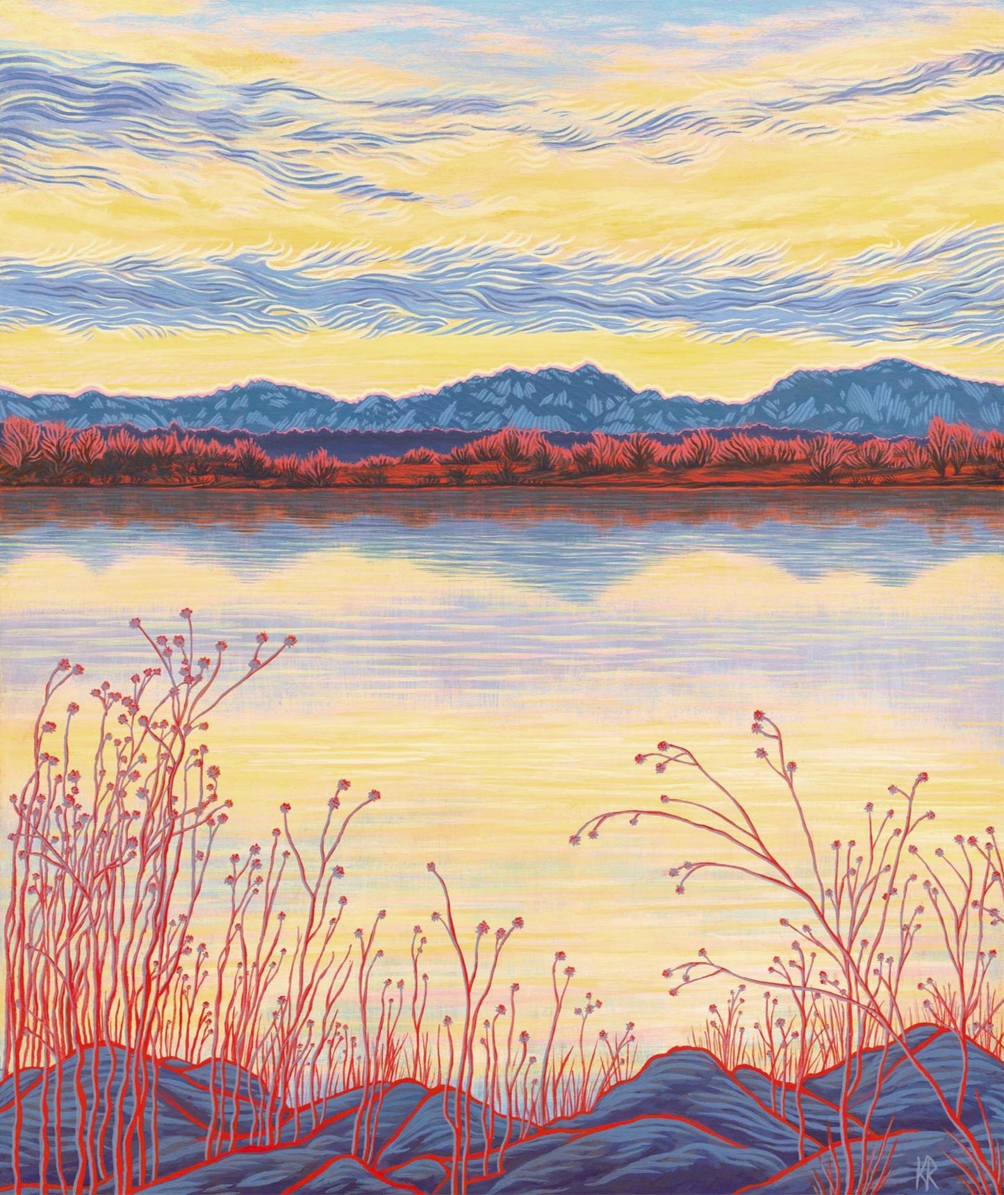 Waneka Lake (11"x14") by Kristen Ross