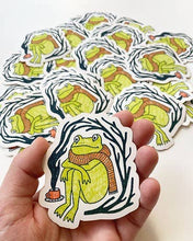 Load image into Gallery viewer, Sticker - scarf frog