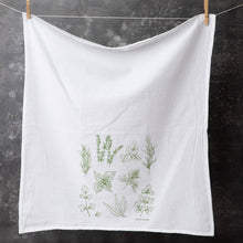 Load image into Gallery viewer, Herbs Flour Sack Tea Towel