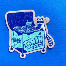 Load image into Gallery viewer, Sticker - treasure hunter raccoon