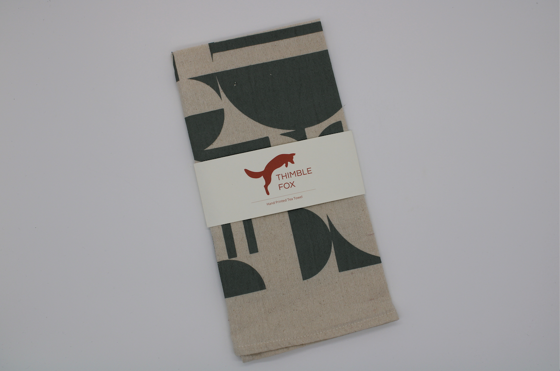 Cotton Tea Towel by Thimble Fox