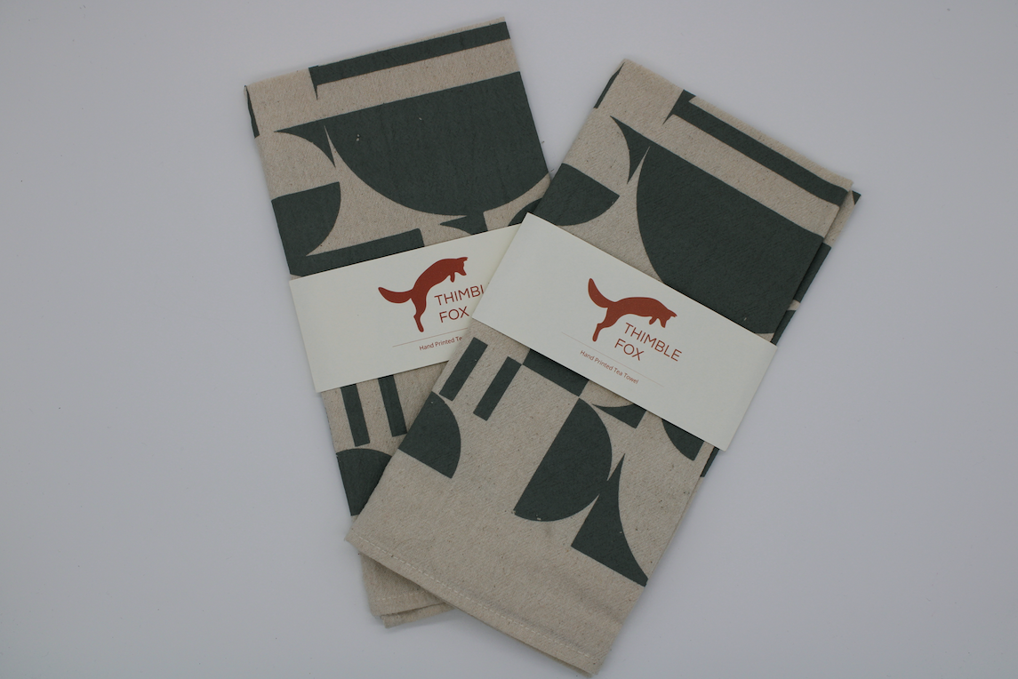 Cotton Tea Towel by Thimble Fox