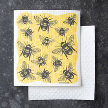 Load image into Gallery viewer, Bee Swedish Dishcloth - Sponge Cloth
