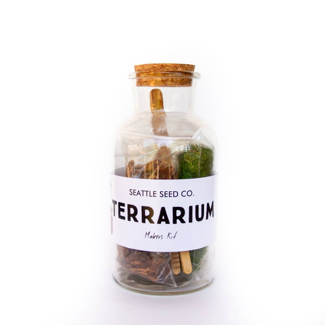DIY Large Jar Terrarium with Soil and Moss Garden Crafts Kit