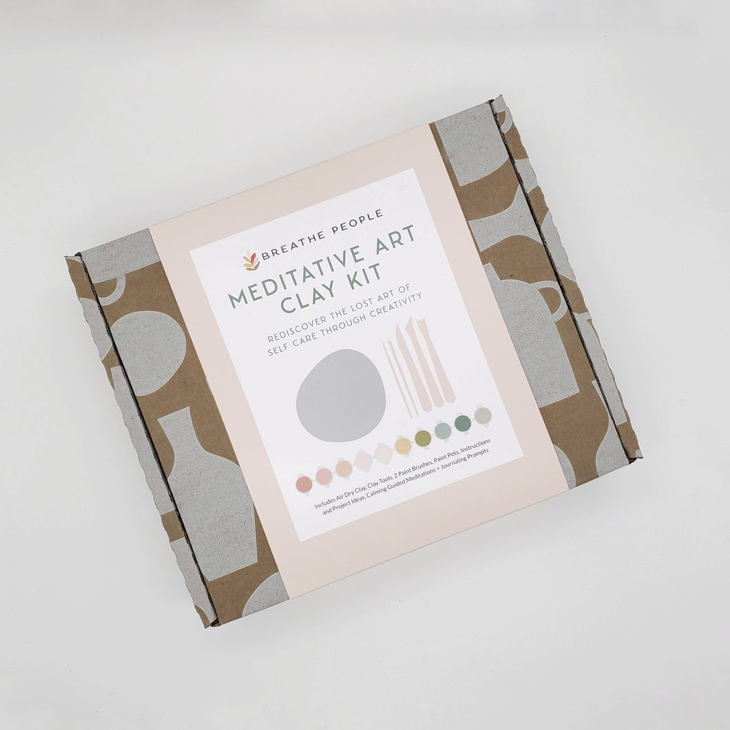 Meditative Art Clay Kit + Self-Care Meditations and Projects