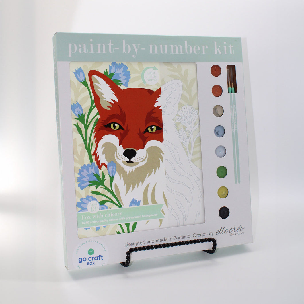 Fox with Chicory Paint By Number - Go Craft