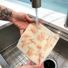Load image into Gallery viewer, Mushroom Swedish Dishcloth - Sponge Cloth
