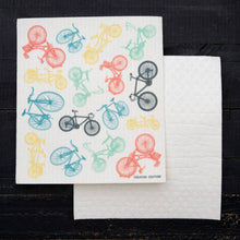 Load image into Gallery viewer, Bicycle Swedish Dishcloth, Sponge Cloth
