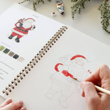 Load image into Gallery viewer, Classic christmas watercolor workbook
