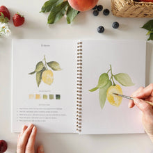 Load image into Gallery viewer, Fruit watercolor workbook
