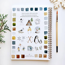 Load image into Gallery viewer, Winter watercolor workbook
