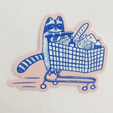 Load image into Gallery viewer, Sticker - shopping snaccoon
