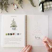 Load image into Gallery viewer, Classic christmas watercolor workbook
