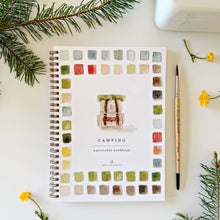 Load image into Gallery viewer, Camping watercolor workbook
