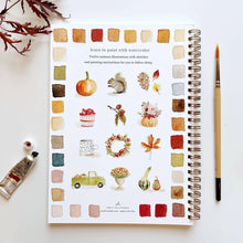 Load image into Gallery viewer, Autumn watercolor workbook
