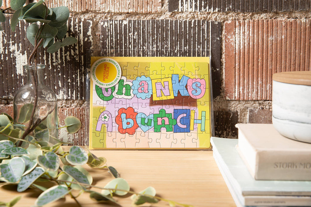 Postcard Puzzle - Thanks A Bunch